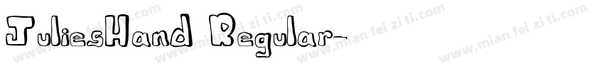 JuliesHand Regular字体转换